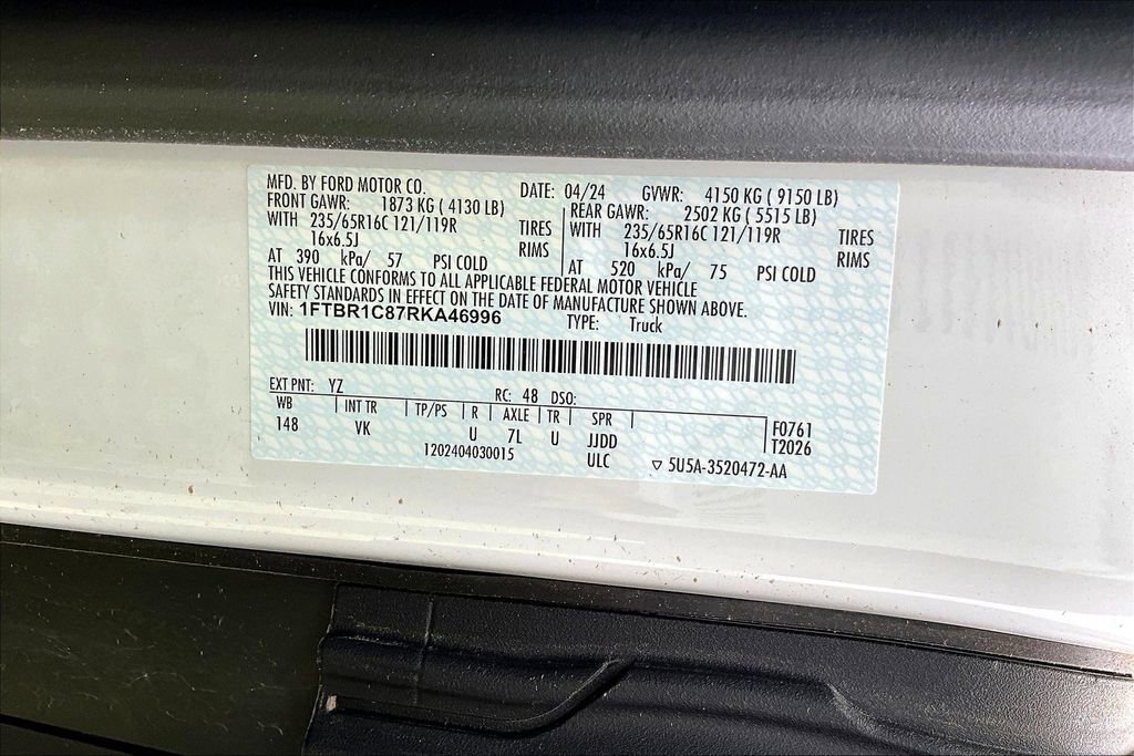 New 2024 Ford Transit 250 Base w/ Exterior Upgrade Package image 8