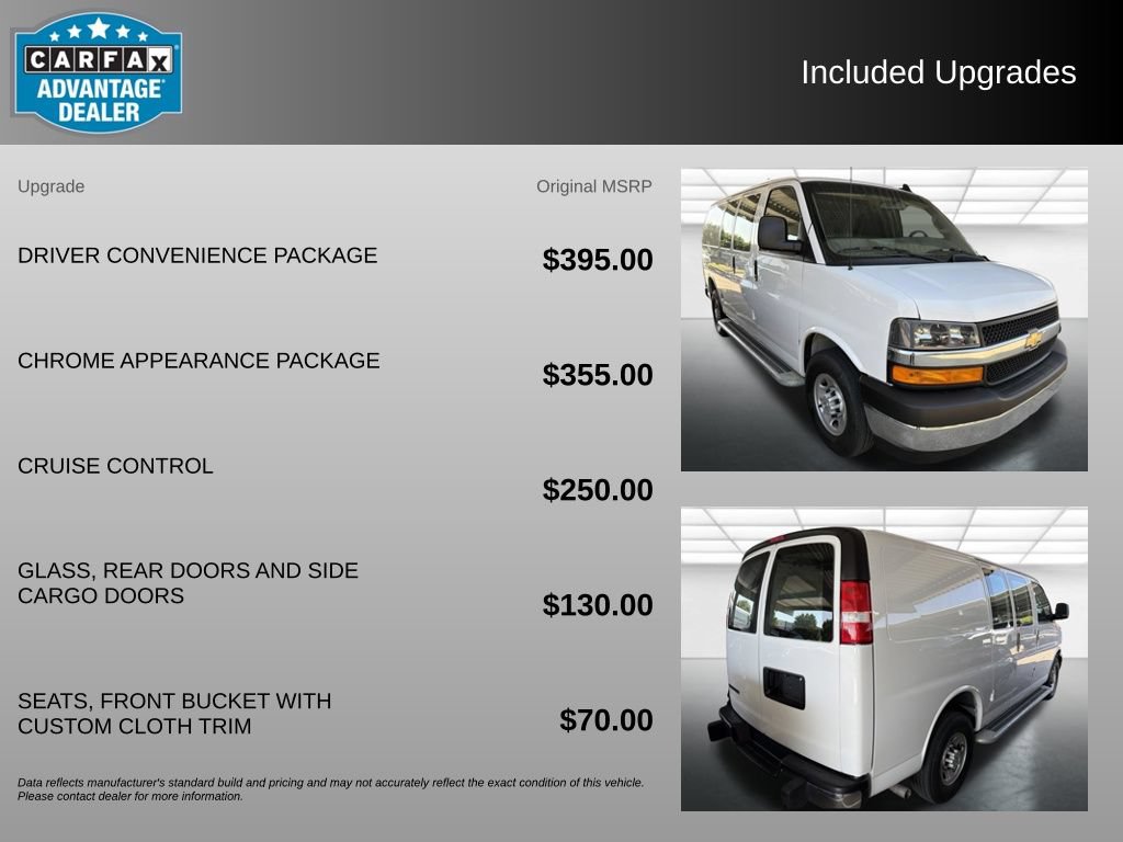 Used 2024 Chevrolet Express 2500 w/ Driver Convenience Package RWD image 3