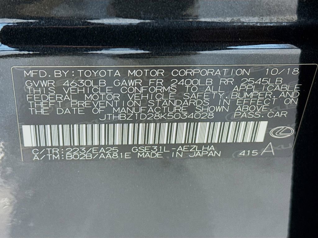 Used 2019 Lexus IS 350 F Sport w/ F Sport Package image 36