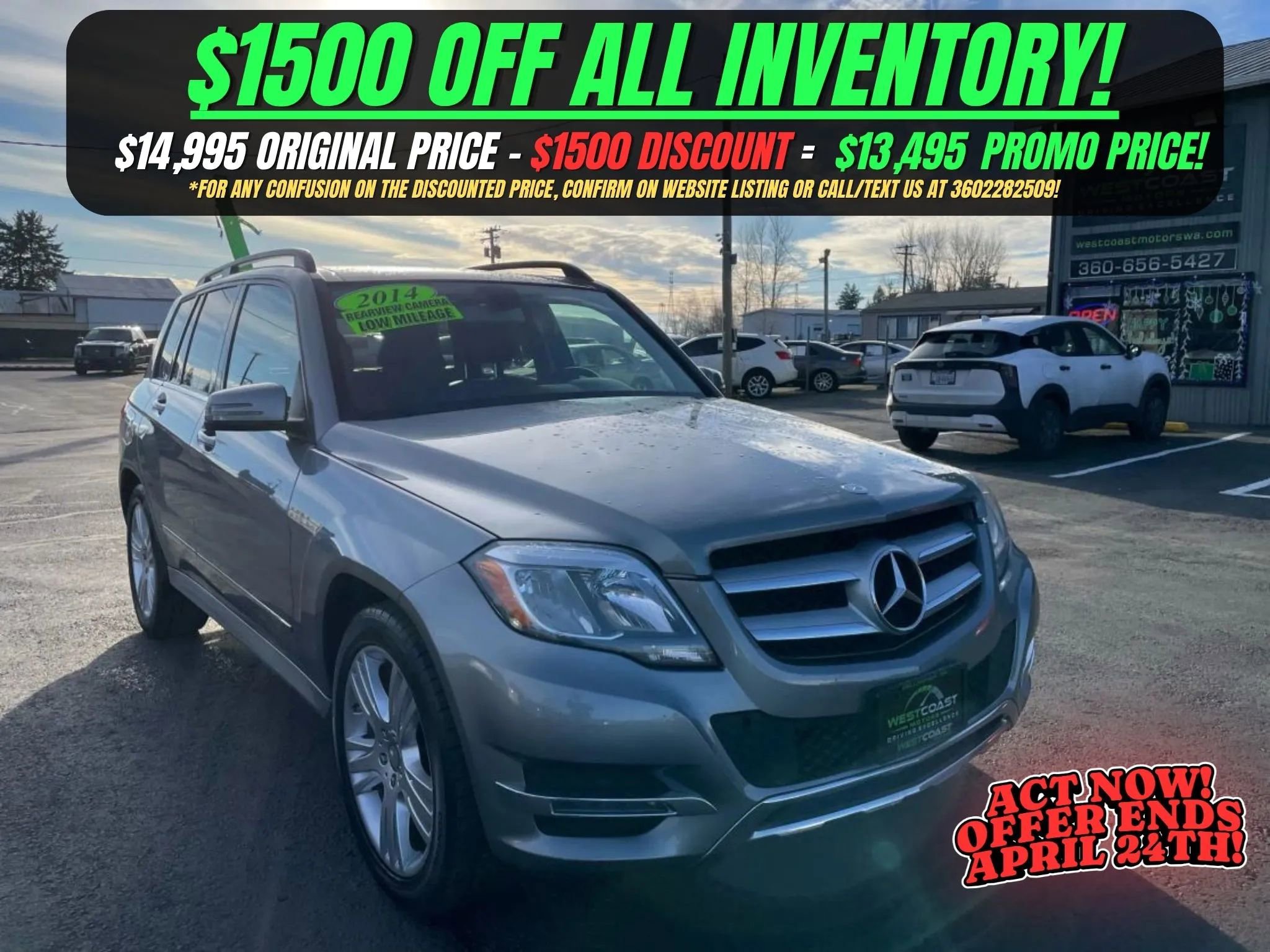 Used 2014 Mercedes-Benz GLK 350 4MATIC image 1