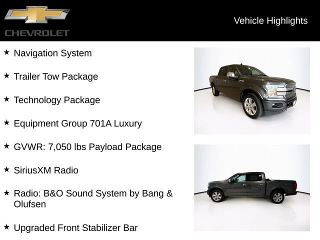 Used 2020 Ford F150 Platinum w/ Equipment Group 701A Luxury image 5