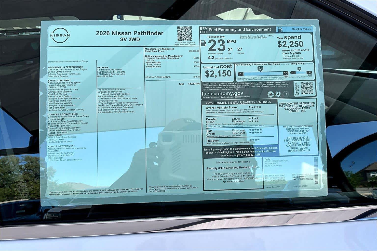 New 2026 Nissan Pathfinder SV image 19