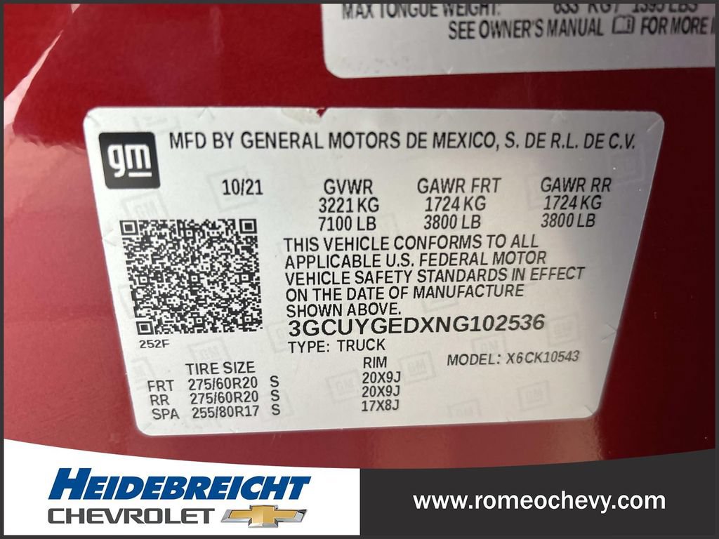 Certified 2022 Chevrolet Silverado 1500 LTZ AWD/4WD image 8