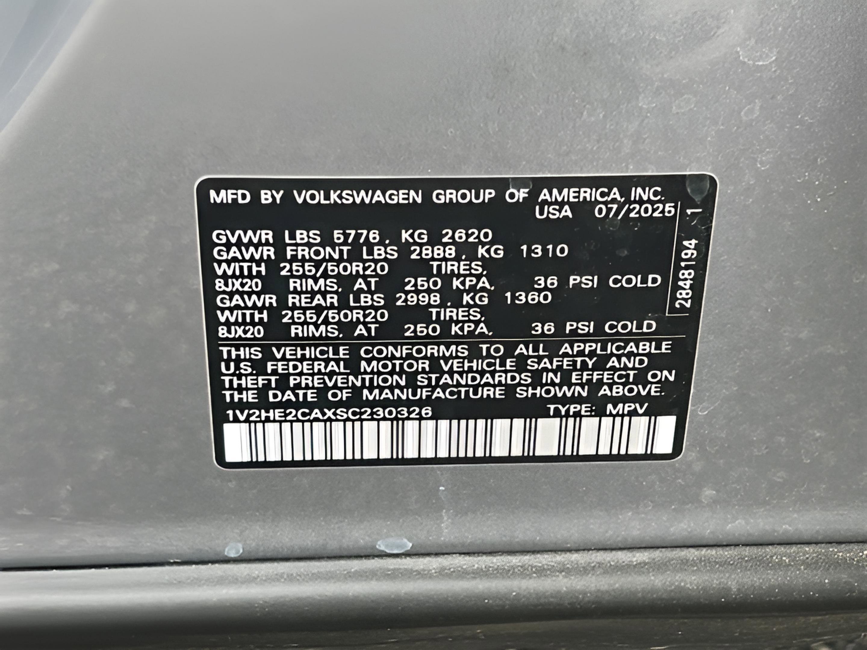 Used 2025 Volkswagen Atlas Cross Sport SE AWD/4WD image 15