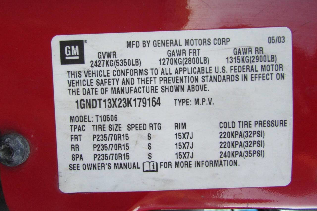 Used 2003 Chevrolet Blazer LS w/ Preferred Equipment Group image 9