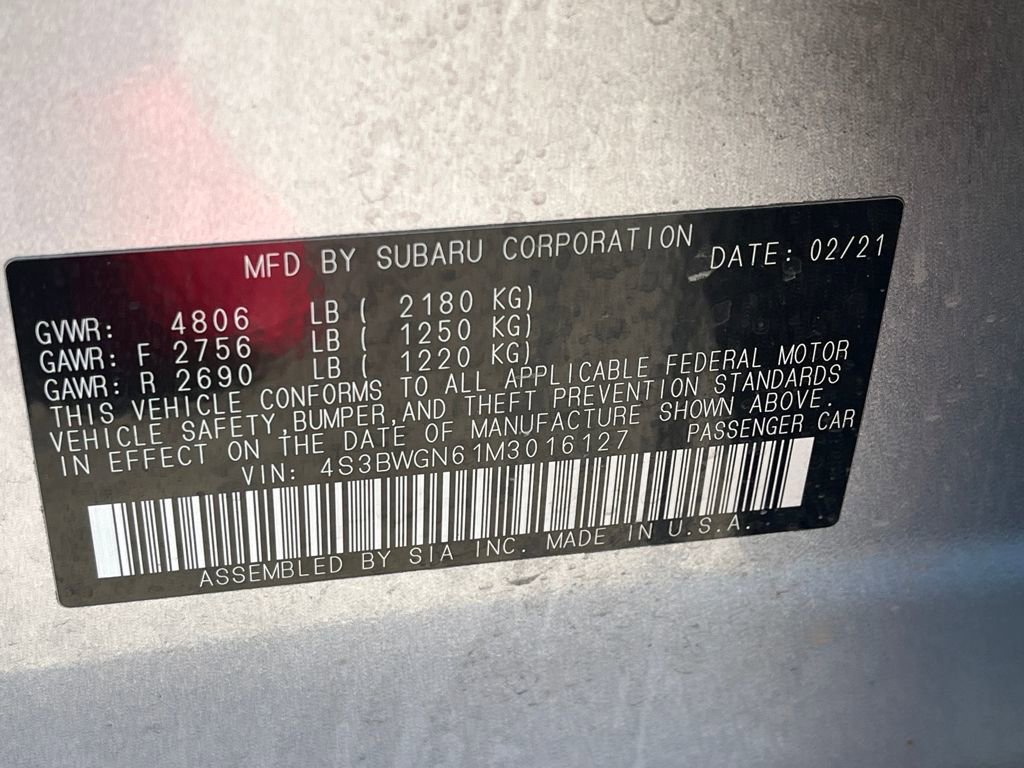 Used 2021 Subaru Legacy Limited XT image 36