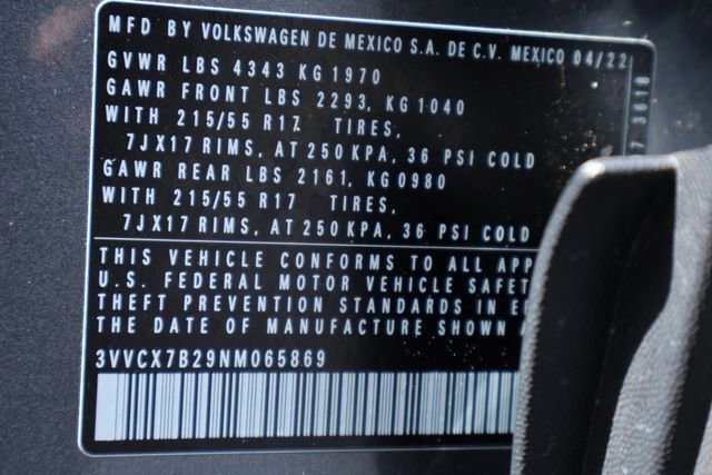 Certified 2022 Volkswagen Taos S FWD image 27