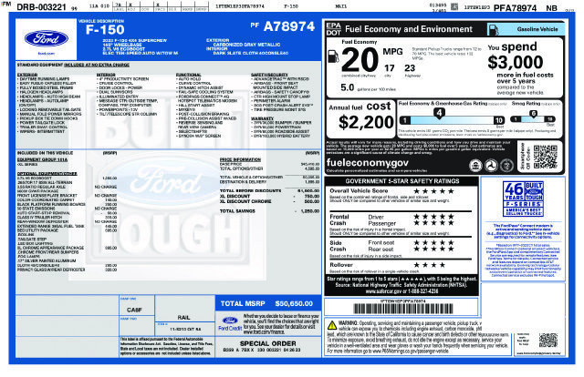 Used 2023 Ford F150 XL w/ XL Chrome Appearance Package AWD/4WD image 3