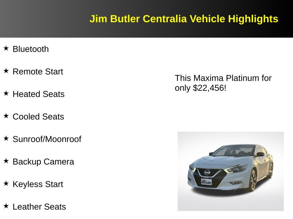 Used 2018 Nissan Maxima Platinum FWD image 5