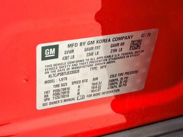 Certified 2020 Chevrolet Trax LT w/ LT Convenience Package image 24