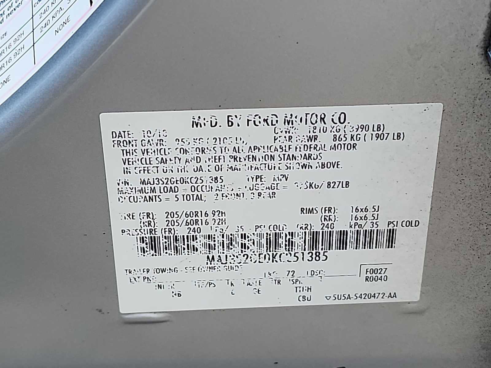 Used 2019 Ford EcoSport SE w/ SE Convenience Package image 29