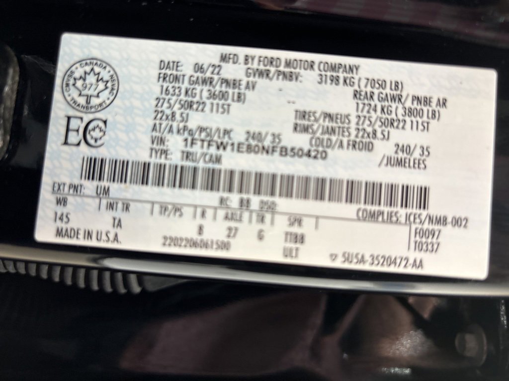 Used 2022 Ford F150 Limited image 29