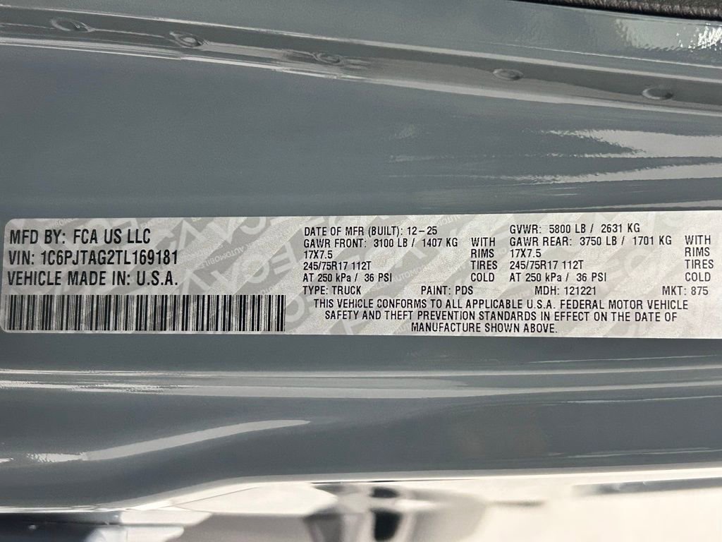 New 2026 Jeep Gladiator Sport image 22