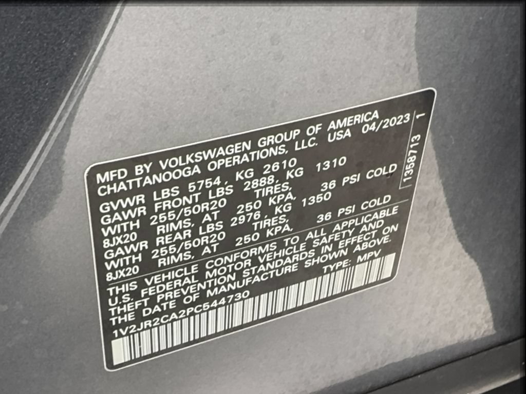 Used 2023 Volkswagen Atlas SE w/ Panoramic Sunroof Package FWD image 59