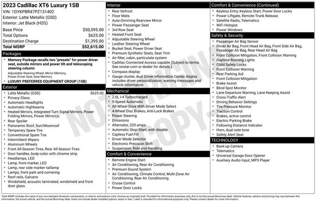 Certified 2023 Cadillac XT6 Luxury AWD/4WD image 2