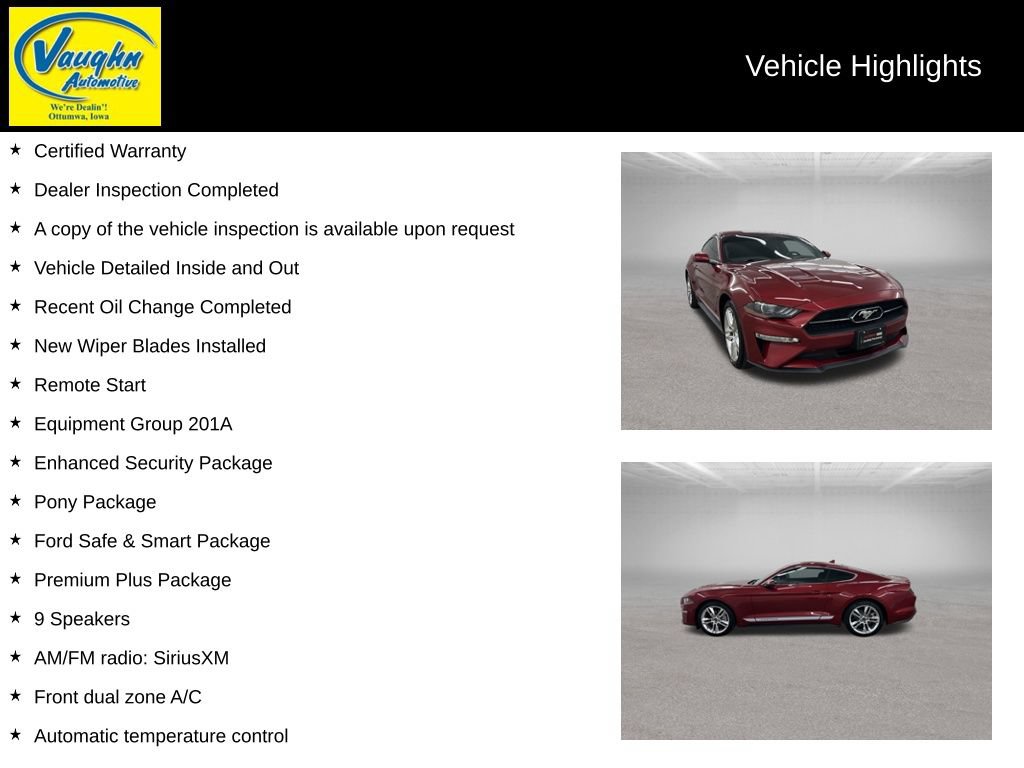 Used 2020 Ford Mustang Premium w/ Equipment Group 201A RWD video 2
