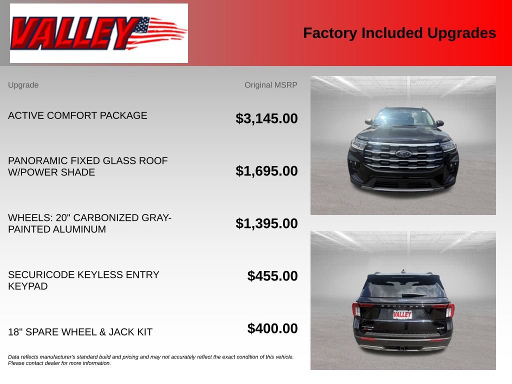 New 2026 Ford Explorer Active w/ Active Comfort Package AWD/4WD image 4
