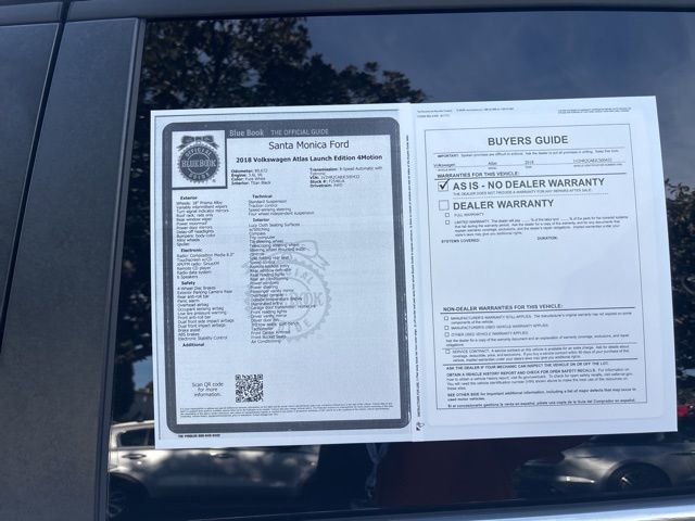 Used 2018 Volkswagen Atlas Launch Edition image 25