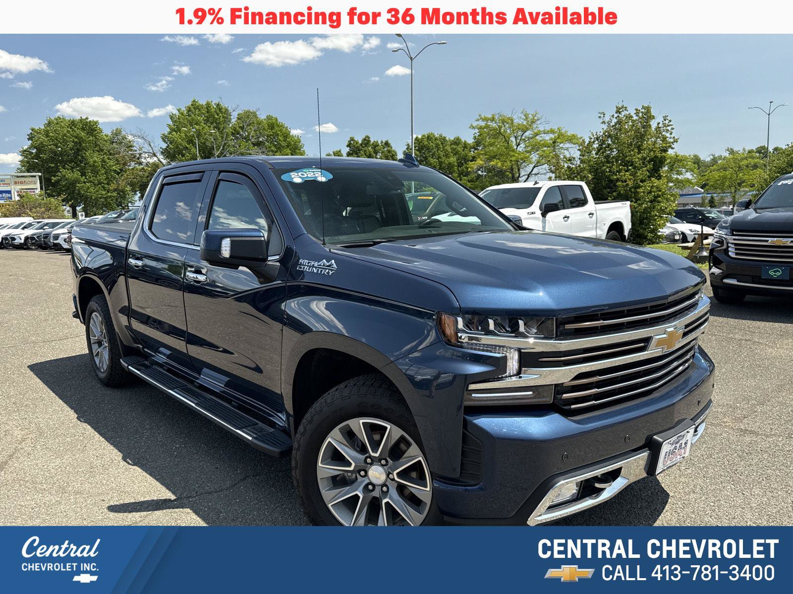 Certified 2022 Chevrolet Silverado 1500 High Country w/ Safety Package II AWD/4WD image 1