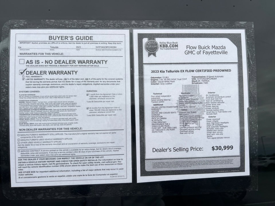 Used 2023 Kia Telluride EX w/ EX Captain's Chair Package image 34