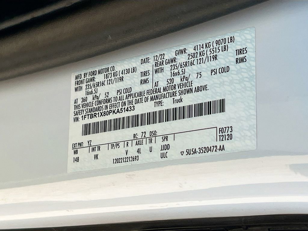 Used 2023 Ford Transit 250 148 High Roof w/ Load Area Protection Package image 30