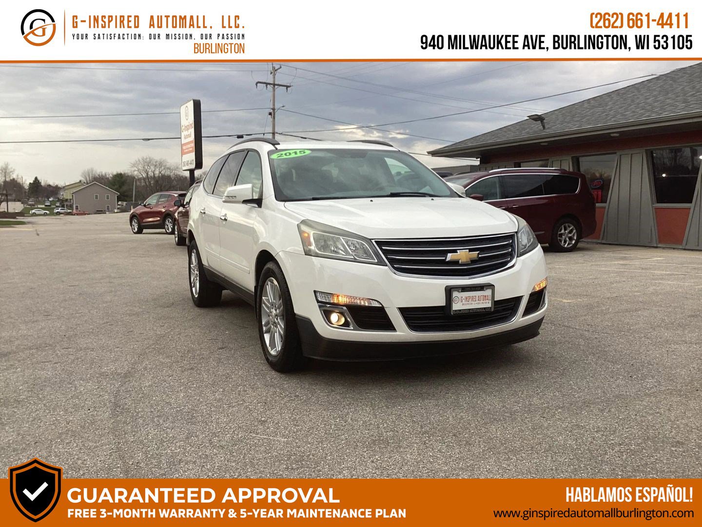 Used 2015 Chevrolet Traverse LT w/ Style and Technology Package image 1