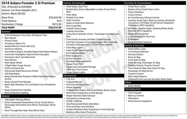 Used 2018 Subaru Forester 2.5i Premium image 7