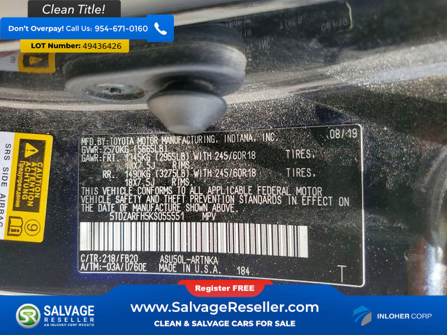 Used 2019 Toyota Highlander LE FWD image 17