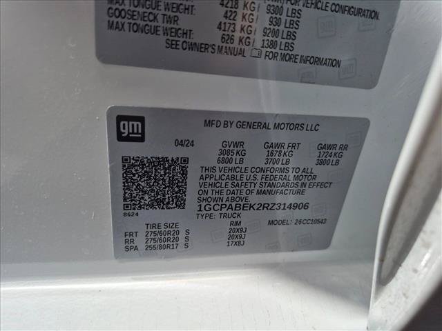 Used 2024 Chevrolet Silverado 1500 Custom w/ LPO, Dark Essentials Package RWD image 16