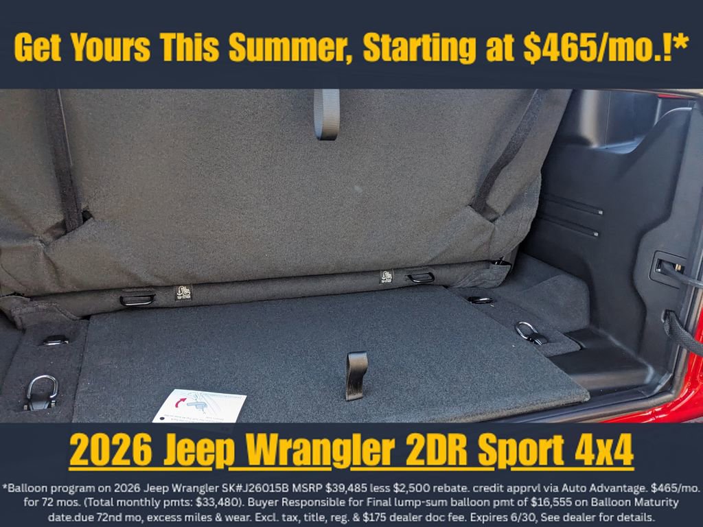 New 2026 Jeep Wrangler Sport AWD/4WD image 28
