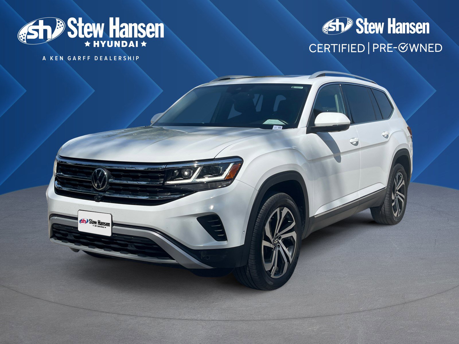 Used 2021 Volkswagen Atlas SEL Premium w/ MDO Package (Bench Seat)