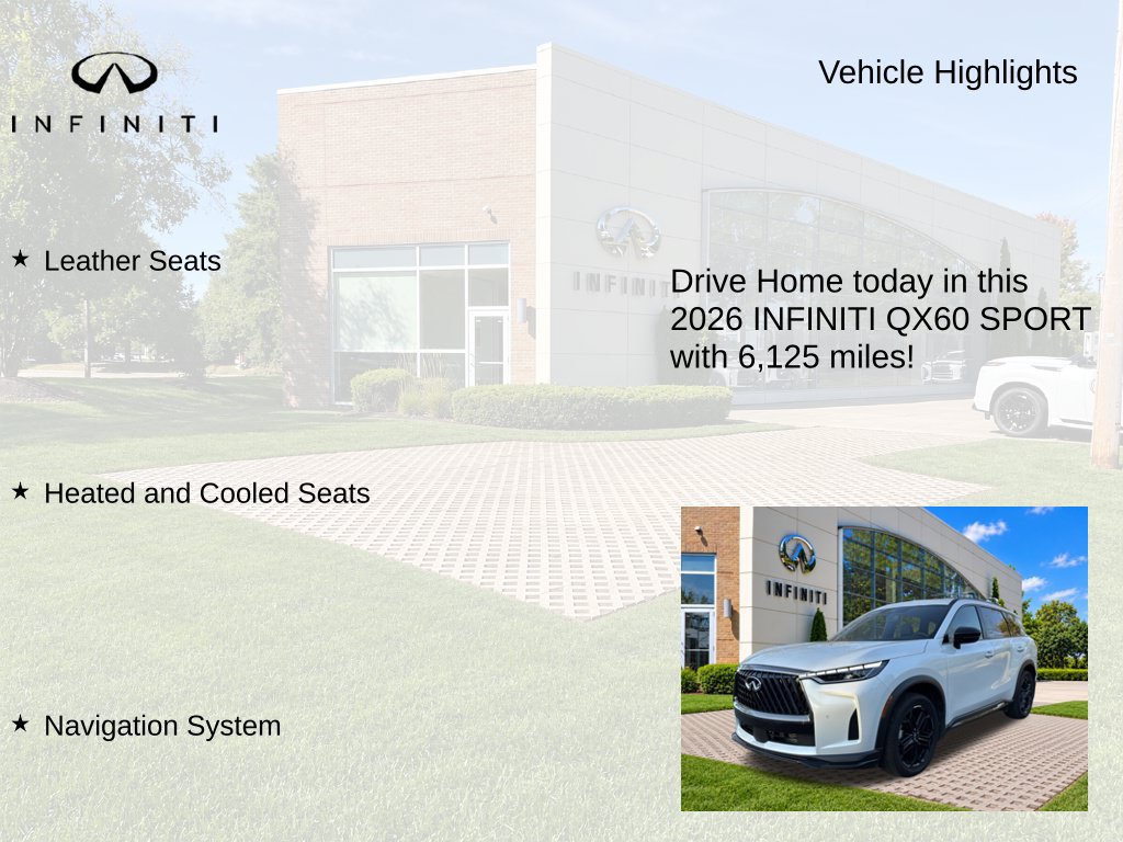 Used 2026 INFINITI QX60 Sport w/ Dark Cargo Package AWD/4WD image 9
