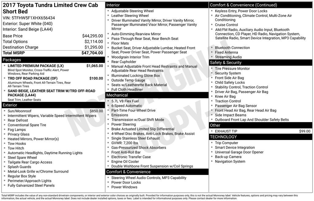 Used 2017 Toyota Tundra Limited w/ Limited Premium Package image 21