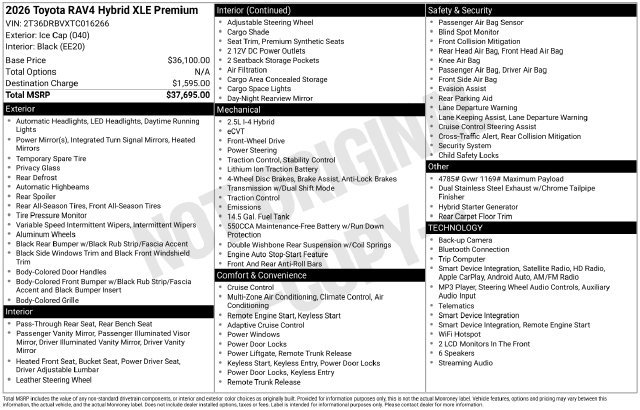 Used 2026 Toyota RAV4 XLE Premium FWD image 30