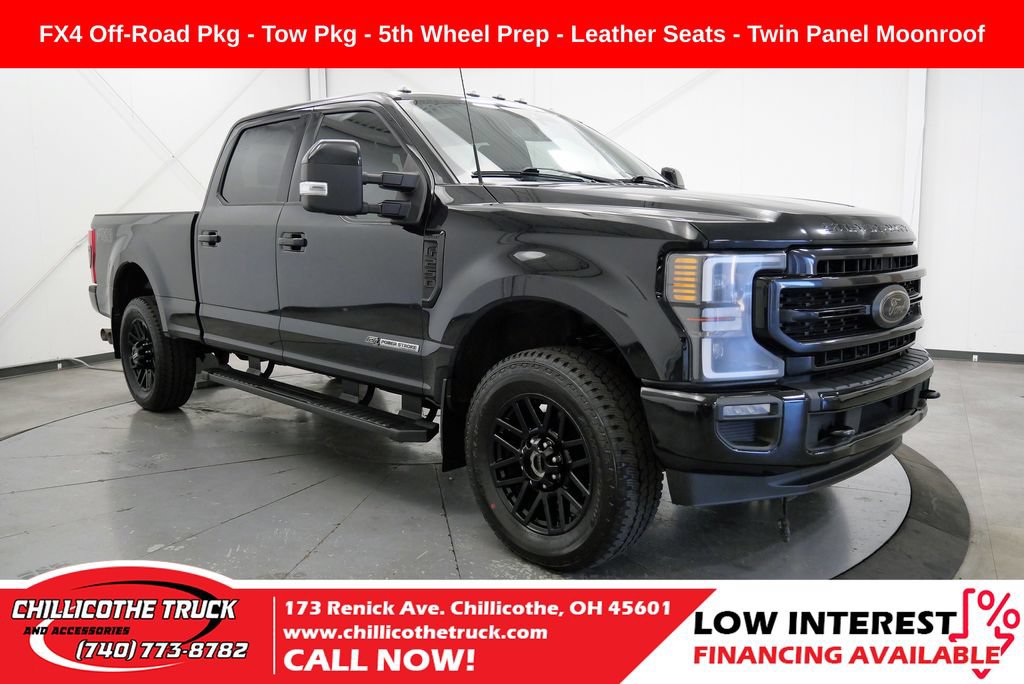 Used 2022 Ford F250 Lariat w/ Black Appearance Package AWD/4WD video 1