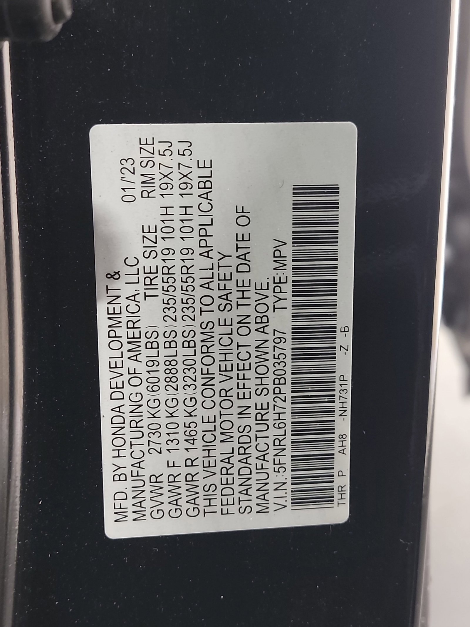 Certified 2023 Honda Odyssey Sport image 33
