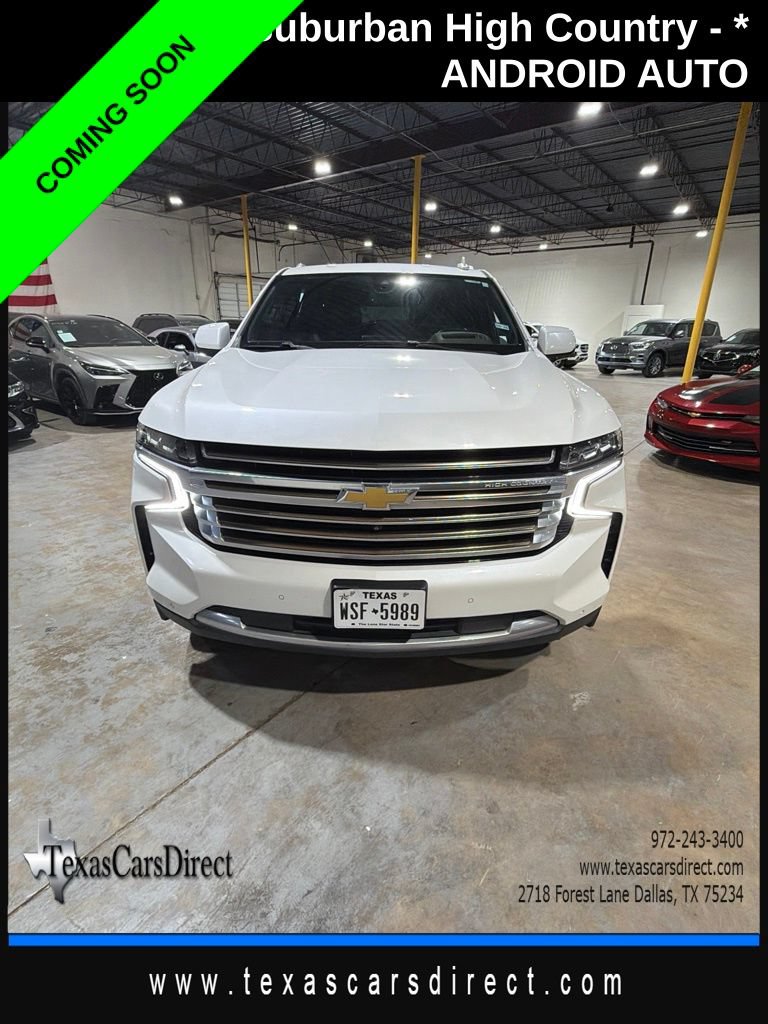 Used 2021 Chevrolet Suburban High Country w/ Premium Package RWD image 2