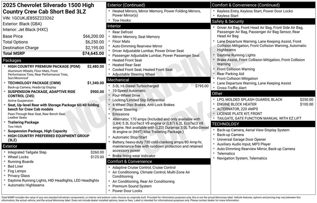 Certified 2025 Chevrolet Silverado 1500 High Country w/ High Country Premium Package image 5