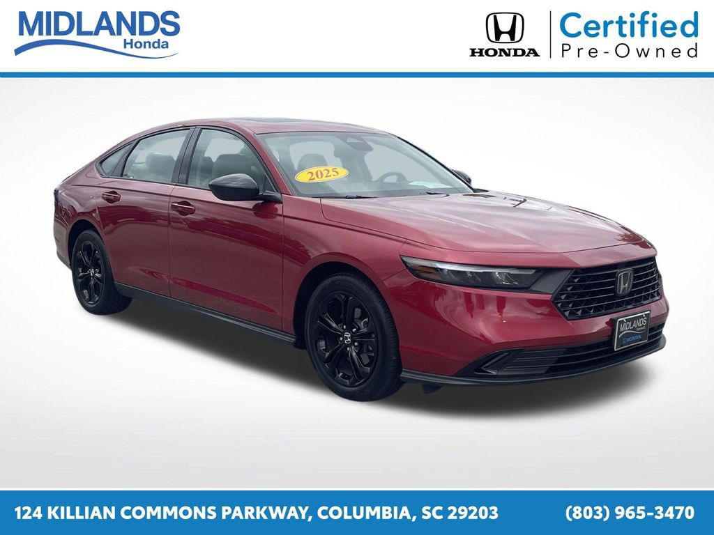 Certified 2025 Honda Accord SE