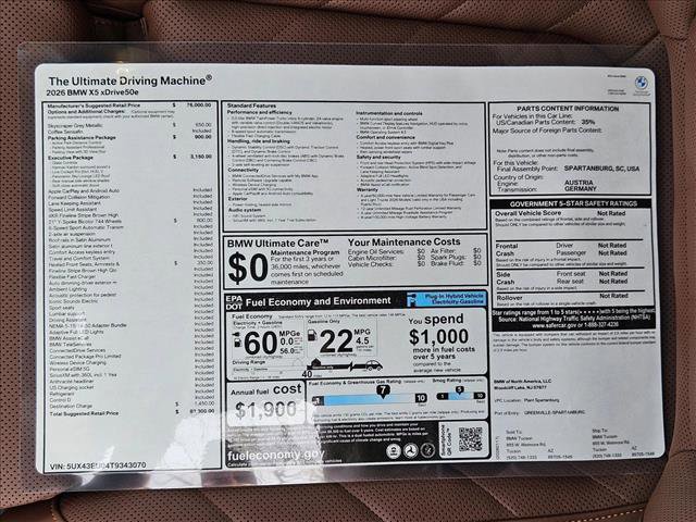 New 2026 BMW X5 xDrive50e image 20