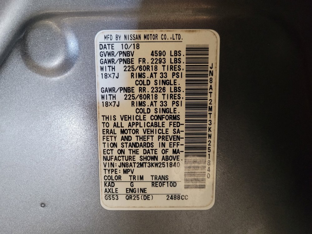 Used 2019 Nissan Rogue SV w/ Premium Package FWD image 33