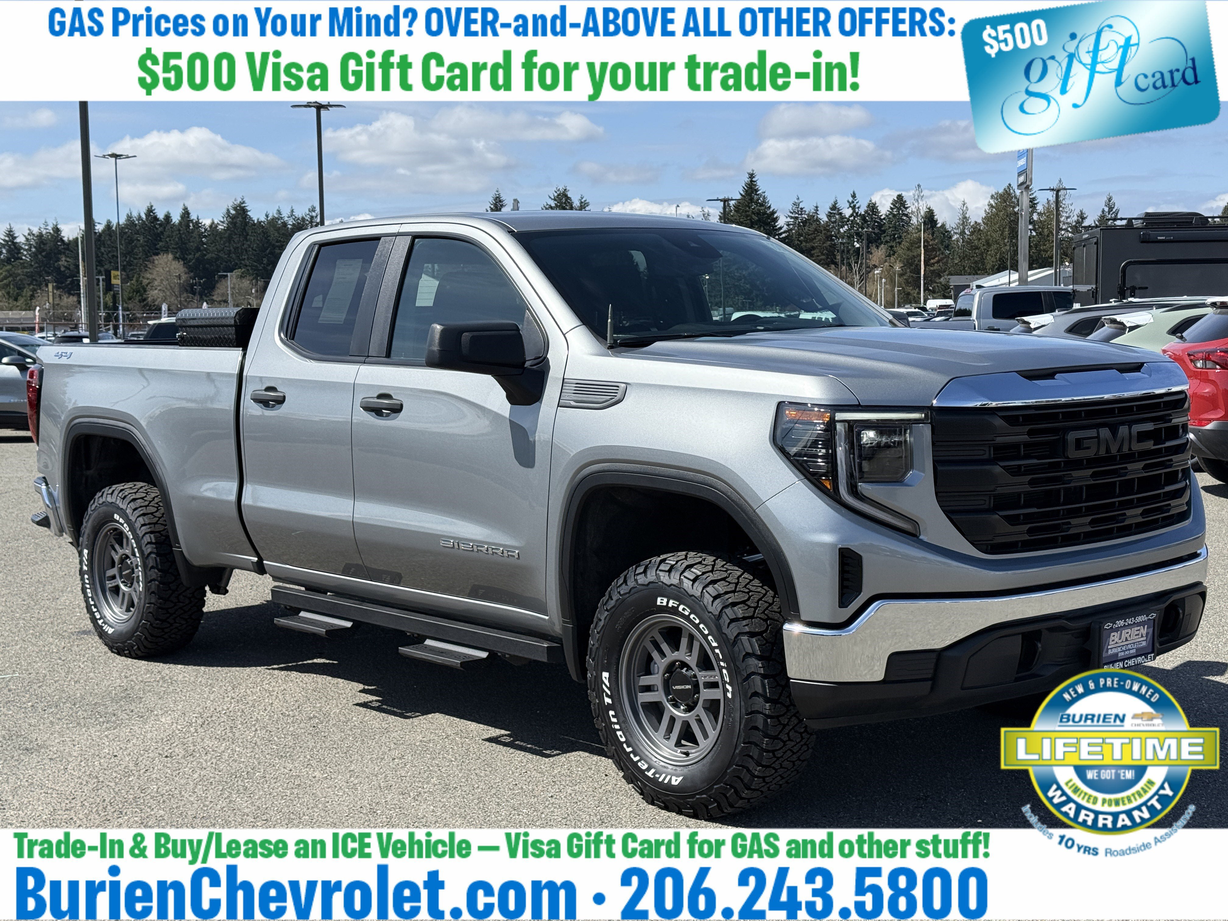 Used 2023 GMC Sierra 1500 Pro w/ Pro Value Package AWD/4WD image 7