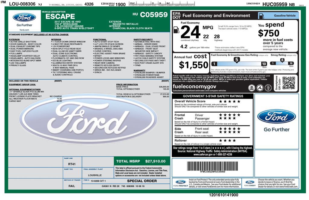 Used 2017 Ford Escape SE AWD/4WD image 42