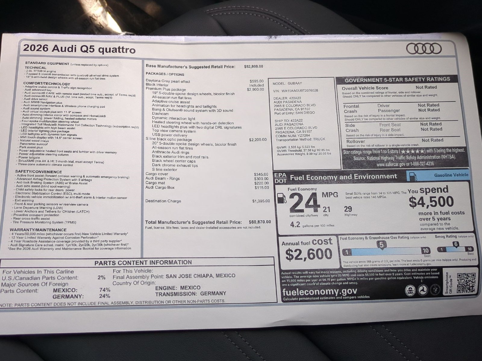 New 2026 Audi Q5 Premium Plus AWD/4WD image 18