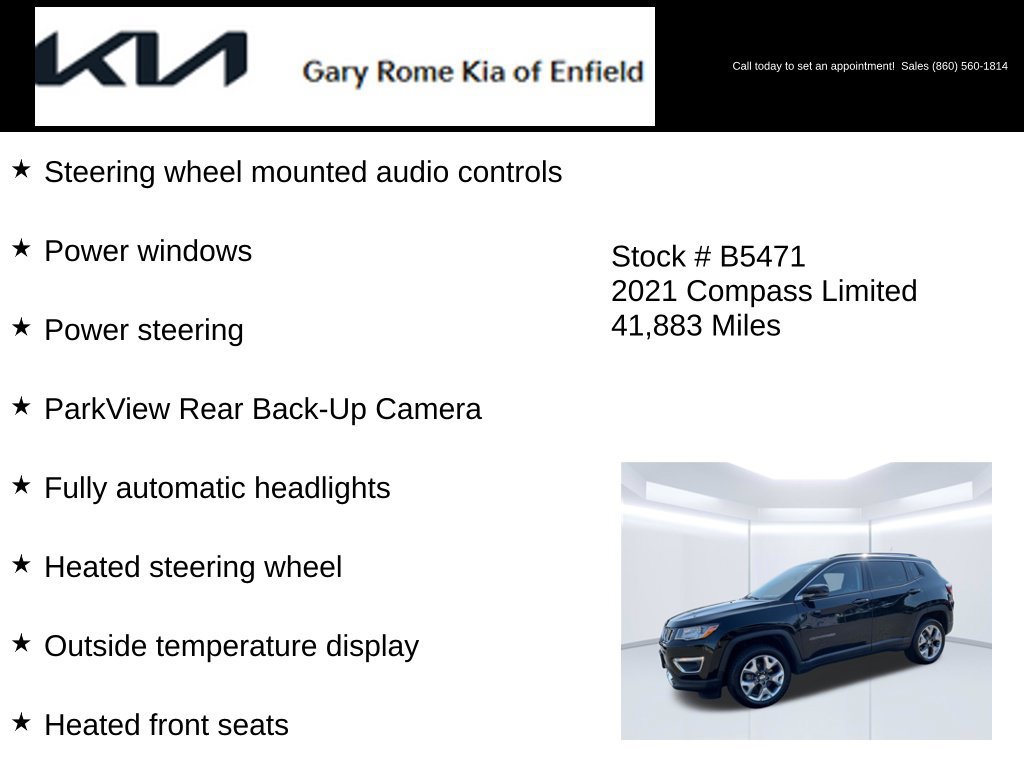 Used 2021 Jeep Compass Limited AWD/4WD image 20