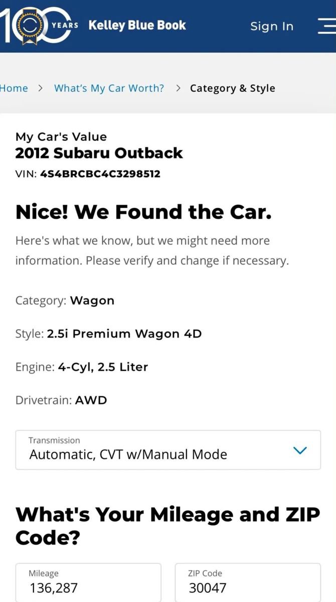 Used 2012 Subaru Outback 2.5i Premium image 3