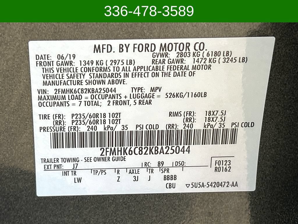 Used 2019 Ford Flex SEL w/ Equipment Group 202A AWD/4WD image 27
