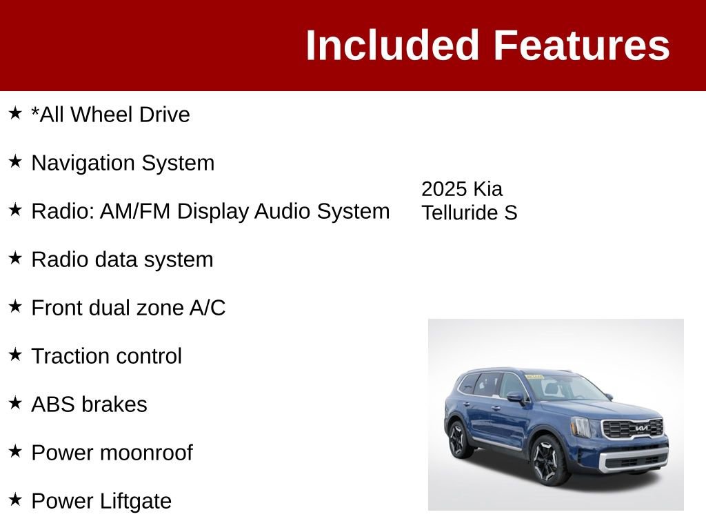 Used 2025 Kia Telluride S AWD/4WD image 3