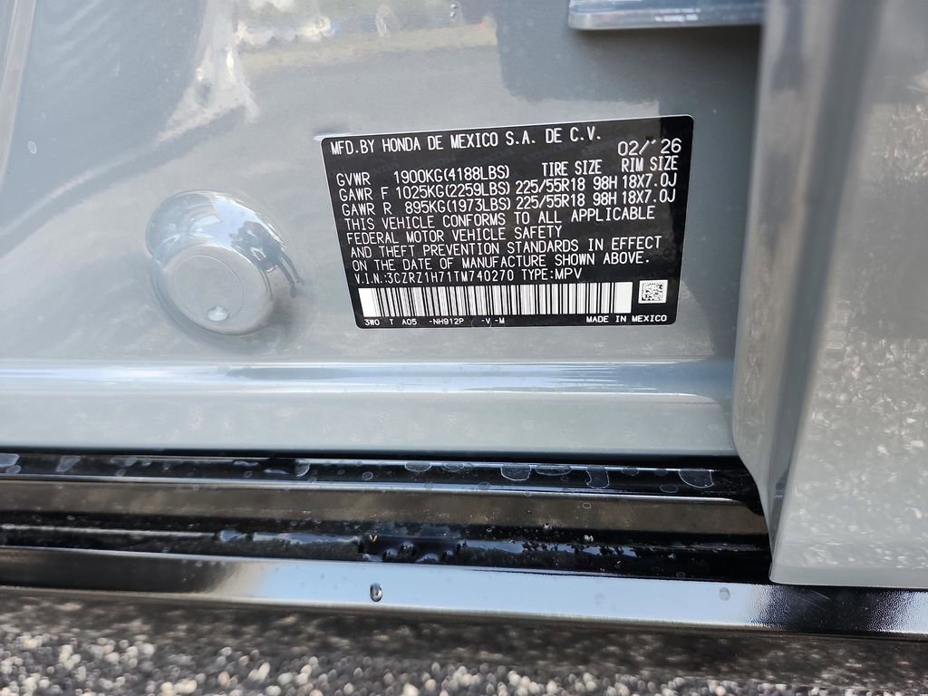 New 2026 Honda HR-V EX-L image 36