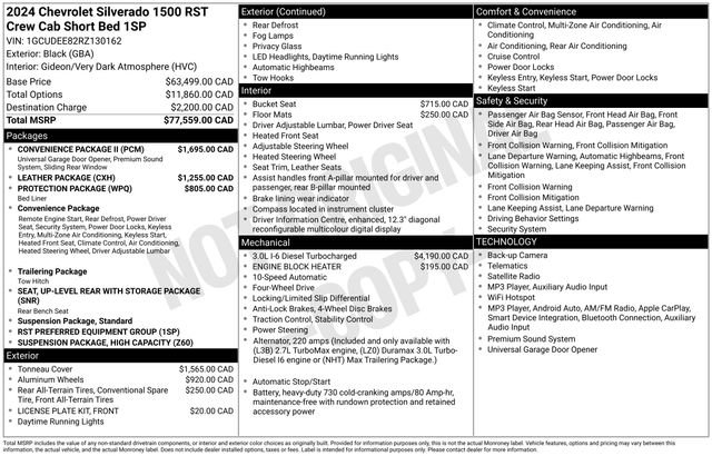 Used 2024 Chevrolet Silverado 1500 RST w/ Convenience Package II AWD/4WD image 42
